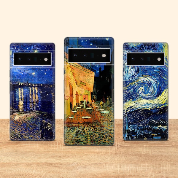 Van Gogh Phone Case Starry Night Phone Cover Fit for Google Pixel 8 Pro 7A 7 Pro 7 6 6A 6 Pro 3A 3XL 4A 4XL 5A 30 Pro OnePlus 10 Xiaomi