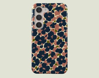 Retro Floral Phone Case 70s Flower Pattern Phone Cover Fit For Samsung Galaxy S25 S24 Ultra S23 FE S23 Plus S22 Ultra S20 FE Note 20 A56 A16