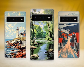 Ästhetische Landschaft Handyhülle Natur Handyhülle Fit für Google Pixel 10 Pro XL 9A 9 Pro 8A 8 Pro 8 7A 7 Pro 6 6A 3A 4XL 5 OnePlus 13 12R