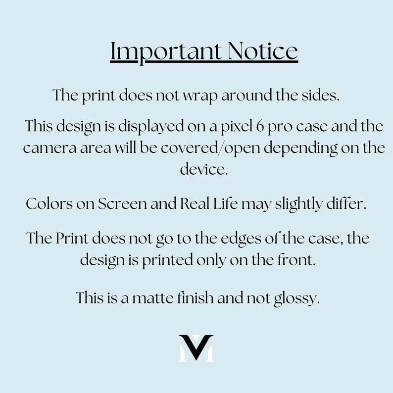 The image does not wrap around the sides.