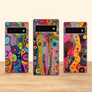 Coque pour téléphone Art aborigène, peinture australienne, housse adaptée pour Google Pixel 9 Pro XL 8A 8 Pro 8 7A 7 Pro 6A 6 Pro 3A 4XL 5 2 2XL OnePlus 10