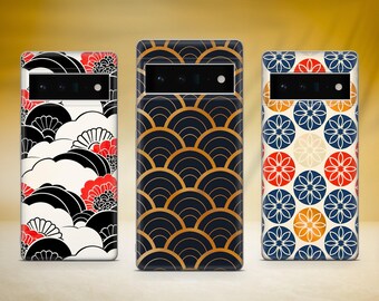 Japanese Pattern Phone Case Aesthetic Phone Cover Fit for Google Pixel 10 Pro XL 9A 9 Pro 8A 8 Pro 8 7A 7 Pro 6 6A 3A 4XL 5 OnePlus 13 12R