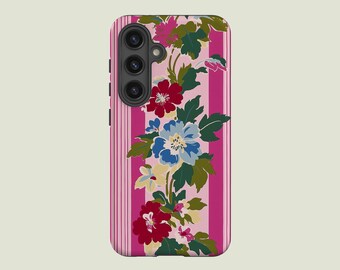 Floral Pattern Phone Case Aesthetic Phone Cover Fit For Samsung Galaxy S25 S24 Ultra S23 FE S23 Plus S22 Ultra S20 FE Note 20 A56 A16
