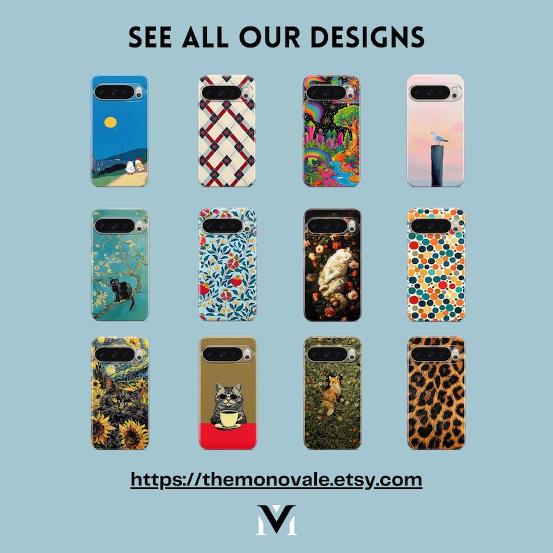 a collection of colorful phone cases with various designs, including floral patterns, abstract shapes, and animal motifs, arranged in a grid format.