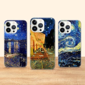 Custodia per telefono Van Gogh Notte stellata Custodia per telefono adatta per iPhone 16 Pro Max 15 14 11 Pro 12 13 XS 7 Samsung S25 S24 S23 FE S22 A16 A53 Huawei P30