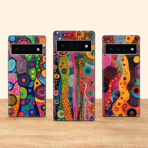 Aboriginal Art Phone Case Australian Painting Art Cover Fit for Google Pixel 10 Pro XL 9A 9 Pro 8A 8 Pro 8 7A 7 Pro 6 6A 3A 4XL 5 OnePlus 13
