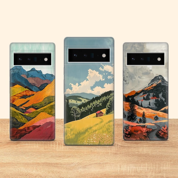 Mountain Phone Case Minimalist Phone Cover Fit for Google Pixel 10 Pro XL 9A 9 Pro 8A 8 Pro 8 7A 7 Pro 6 6A 3A 4XL 5 OnePlus 13 12R