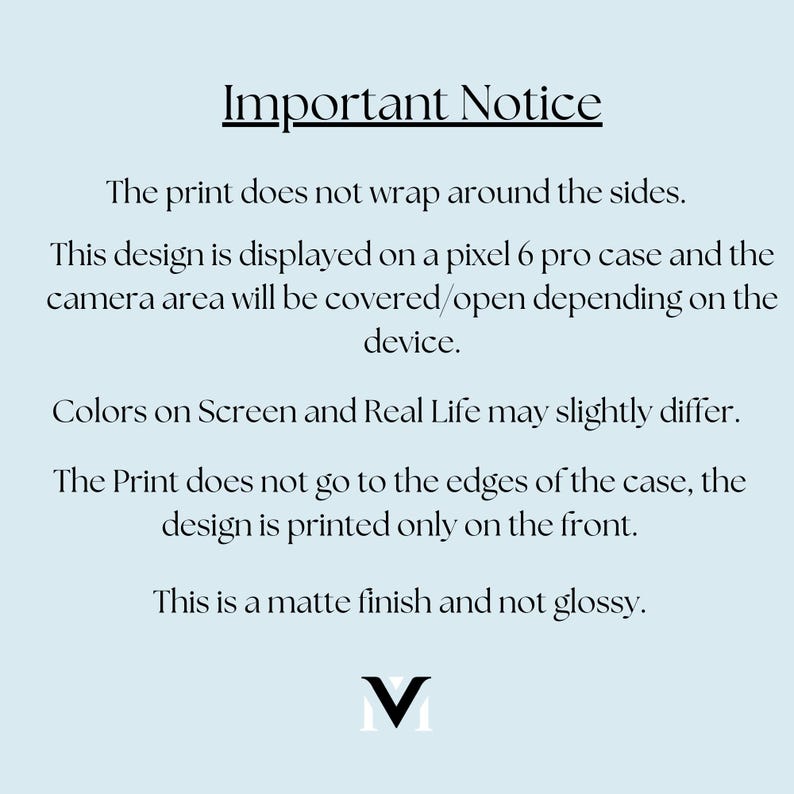 The image does not wrap around the sides.