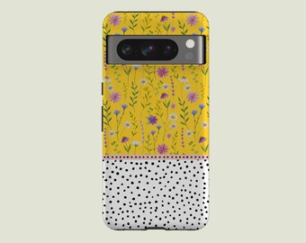 Aesthetic Wild Flower Phone Case Wild Flowers Cover Fit For Google Pixel 10 Pro XL 9A 9 Pro XL 8 Pro 8A 7 Pro 7A Pixel 6 Pro 6A