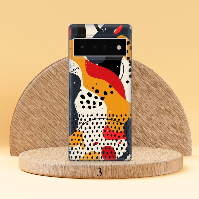 Coque de téléphone à pois abstraite, housse de téléphone adaptée pour Google Pixel 10 Pro XL 9A 9 Pro 8A 8 Pro 8 7A 7 Pro 6 6A 3A 4XL 5 OnePlus 13 12R Design 3