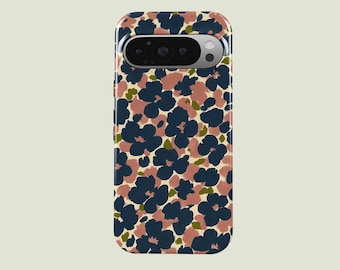Funda de teléfono con estampado floral retro de los años 70, compatible con Google Pixel 10 Pro XL, 9A, 9 Pro XL, 8 Pro 8A, 7 Pro 7A y Pixel 6 Pro 6A.