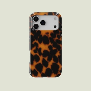 Funda MagSafe con diseño de carey oscuro para iPhone 17 Pro Max, 16 Pro Max, 15, 14, 13 Pro, 12, 11 Pro, XS, XR y 8 Plus.