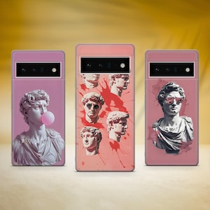 Cover per telefono con statua estetica astratta, adatta per Google Pixel 10 Pro XL 9A 9 Pro 8A 8 Pro 8 7A 7 Pro 6 6A 3A 4XL 5 OnePlus 13 12R