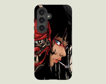 Japans Meisje Telefoon Geval Esthetisch Anime Telefoon Cover Fit Voor Samsung Galaxy S25 S24 Ultra S23 FE S23 Plus S22 Ultra S20 FE Note 20 A56 A16