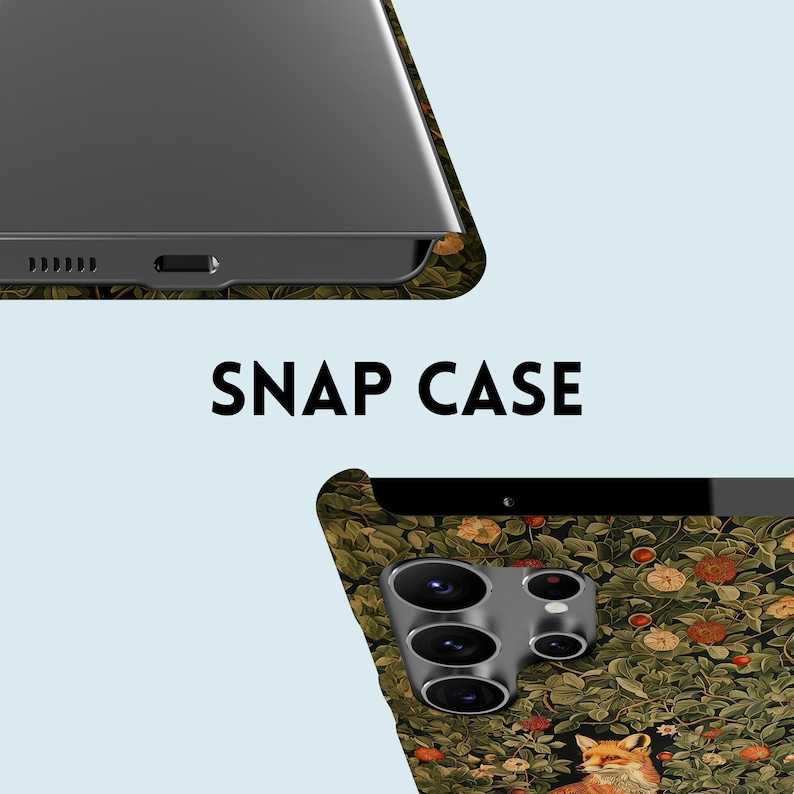 William Morris Inspired Phone Case Vintage Pattern Fox Phone Cover Fit For Samsung Galaxy S25 S24 Ultra S24 S23 FE S23 S22 S20 Note 20 A15 image 5