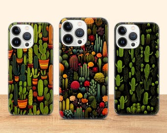 Coque de téléphone cactus succulente housse désert pour iPhone 17 Pro Max 16 15 14 13 12 13 11 XS Samsung S25 S24 S23 FE A56 A16 A14 Huawei P30 Pro