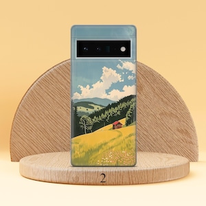 Mountain Phone Case Minimalist Phone Cover Fit for Google Pixel 10 Pro XL 9A 9 Pro 8A 8 Pro 8 7A 7 Pro 6 6A 3A 4XL 5 OnePlus 13 12R Design 2