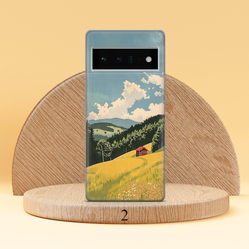 Mountain Phone Case Minimalist Phone Cover Fit for Google Pixel 10 Pro XL 9A 9 Pro 8A 8 Pro 8 7A 7 Pro 6 6A 3A 4XL 5 OnePlus 13 12R Design 2