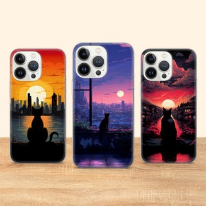 Aesthetic Cats Phone Case Leuke Kat Telefoon Cover Fit voor iPhone 16 Pro Max 15 14 11 12 13 XS 7 Samsung s25 S24 S23 S22 A16 A52 A53 Huawei P30