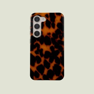 Dark Tortoise Shell Phone Case Tortoise Shell Phone Cover Fit For Samsung Galaxy S25 S24 Ultra S23 FE S23 Plus S22 Ultra S20 FE A56 A16