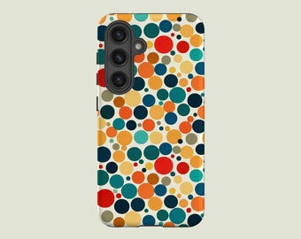 Colourful Polka Dots Phone Case Abstract Spots Cover Fit For Samsung Galaxy S25 S24 Ultra S23 FE S23 Plus S22 Ultra S20 FE Note 20 A56 A16
