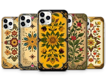 Floral Tarot Card Phone Case Witchy Phone Cover Fit for iPhone 17 Pro Max 16 15 14 13 12 13 Samsung S25 S24 S23 FE A56 A16 Huawei P30 Pro