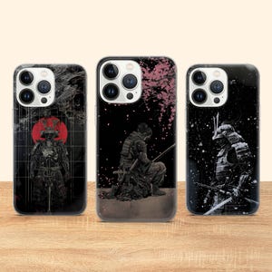 Japansk Samurai Katana Telefonskal Krigare Passar till iPhone 17 Pro Max 16 15 14 13 12 13 11 XS Samsung S25 S24 S23 FE A56 A16 Huawei P30