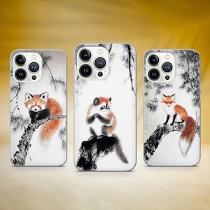 Aesthetic Animals Phone Case Cute Nature Cover Fit for iPhone 17 Pro Max 16 15 14 13 12 13 11 XS Samsung S25 S24 S23 FE A56 A16 Huawei P30 image 1