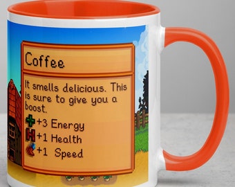 Stardew Valley Coffee Mug - Retro Pixelated Design, Gamer Gift, Ceramic Mug for Coffee Lovers and gamers, Video Game Mug Gift