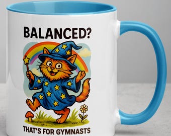 Funny Wizard Cat Coffee Mug - Mental Health Humor Gift