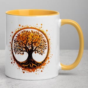 Baum des Lebens Tasse: Kaffeetasse mit goldenem Baum