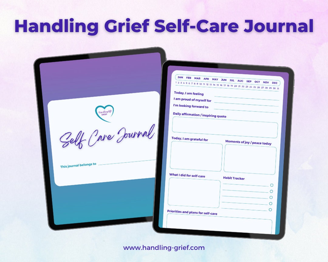 Handling Grief Self-care Journal - Gradient Cover - Etsy