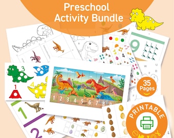 Dinosaur busy book | Preschool printables | preschool curriculum | Toddler activities | dinosaur preschool learning activities| busy book