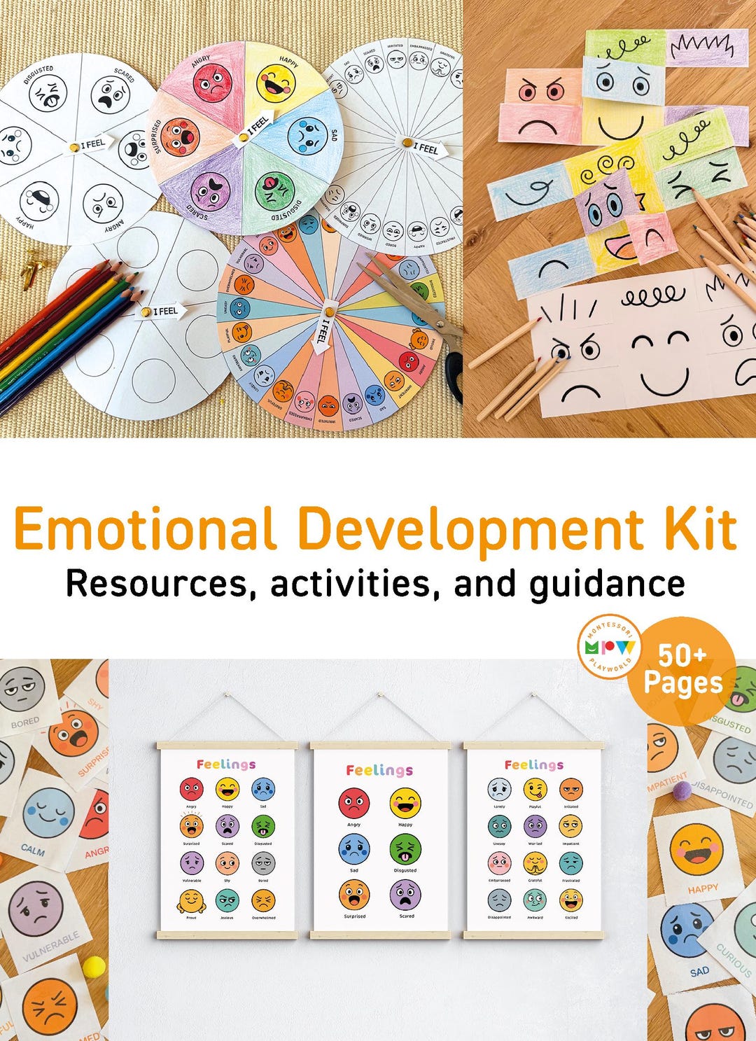 Printable Social Emotional Learning Kit for Kids, Emotional Regulation ...