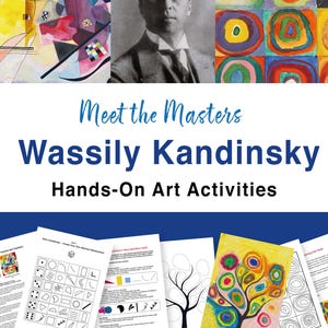 Activités artistiques inspirées de Kandinsky pour les enfants - Projets artistiques à imprimer, téléchargement numérique