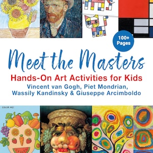 Kids Art Activities Printable Kit - Montessori Art Lessons, Homeschool Unit Study, Creative Art Projects for Kids, Digital Download Art Pack