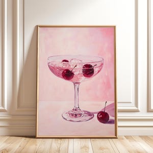 Cuadro de cóctel "Dirty Shirley" - Póster de cóctel - Impresión artística de carrito de bar - Descarga digital - Decoración de bar