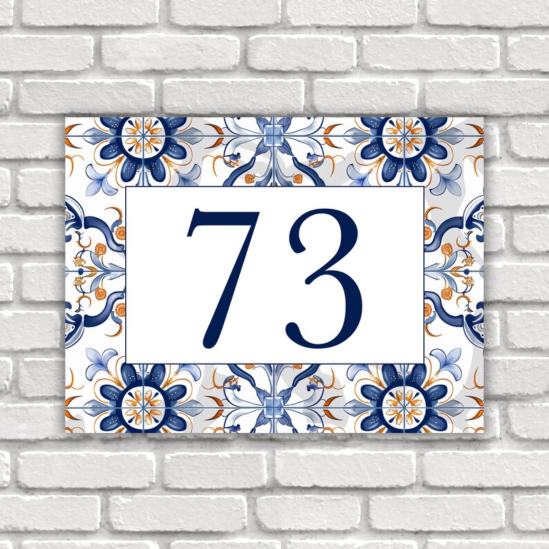 Ceramic House Number,custom Tile Large House Address Numbers,portuguese