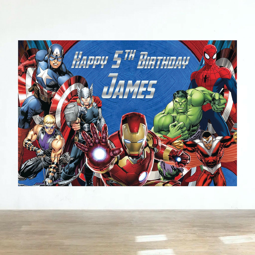 Avengers Happy Birthday Banner Free Printable Avengers Happy Birthday Banner Free Printable
