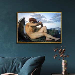 Alexandre Cabanel &#39;&#39;Fallen Angel &#39;&#39;Canvas, Alexandre Cabanel &#39;&#39;Fallen Angel &#39;&#39; Art , Fallen Angel