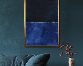 Mark Rothko “Mark Rothko Blue And Dark, Mark Rothko Blue And Dark Leinwand, Mark Rothko Blue And Dark Art