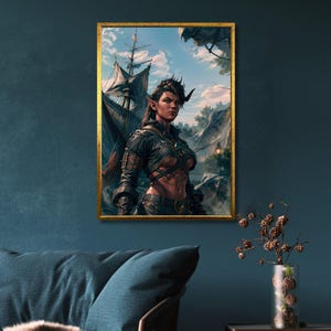 Baldur&#39;s Gate 3 Karlach Canvas Art Print