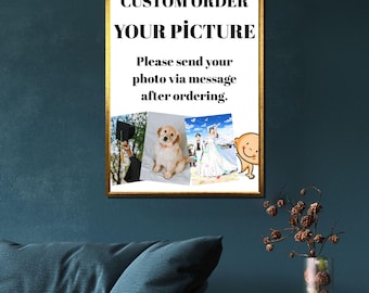 Custom Order Canvas,Your Picture,Personalized Wall Print,