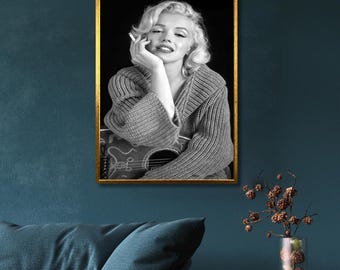 ヴィンテージハリウッドスター、マリリン・モンローの雑誌表紙ポスター