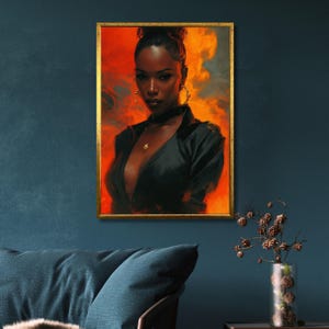 Women Back the Fire Canvas , Women Back the Fire Art, Women Art