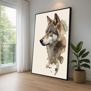 Wolf Spirit Canvas Art, Inner Animal Series Wall Decor