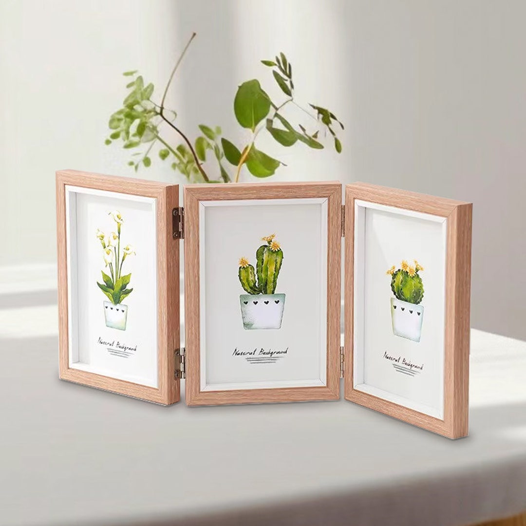 Wooden Double Sided Picture Frames,opening Picture Frames for Family