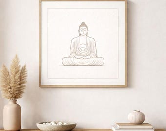 Handmade Buddha Wall Art With Wodden Framed
