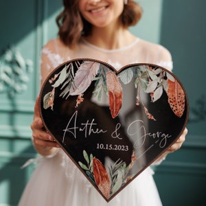 Caixa de cartões para casamento, caixa de cartões de casamento de vidro acrílico com compartimento para envelopes, caixa de presentes e cartões personalizados para recepção de casamento