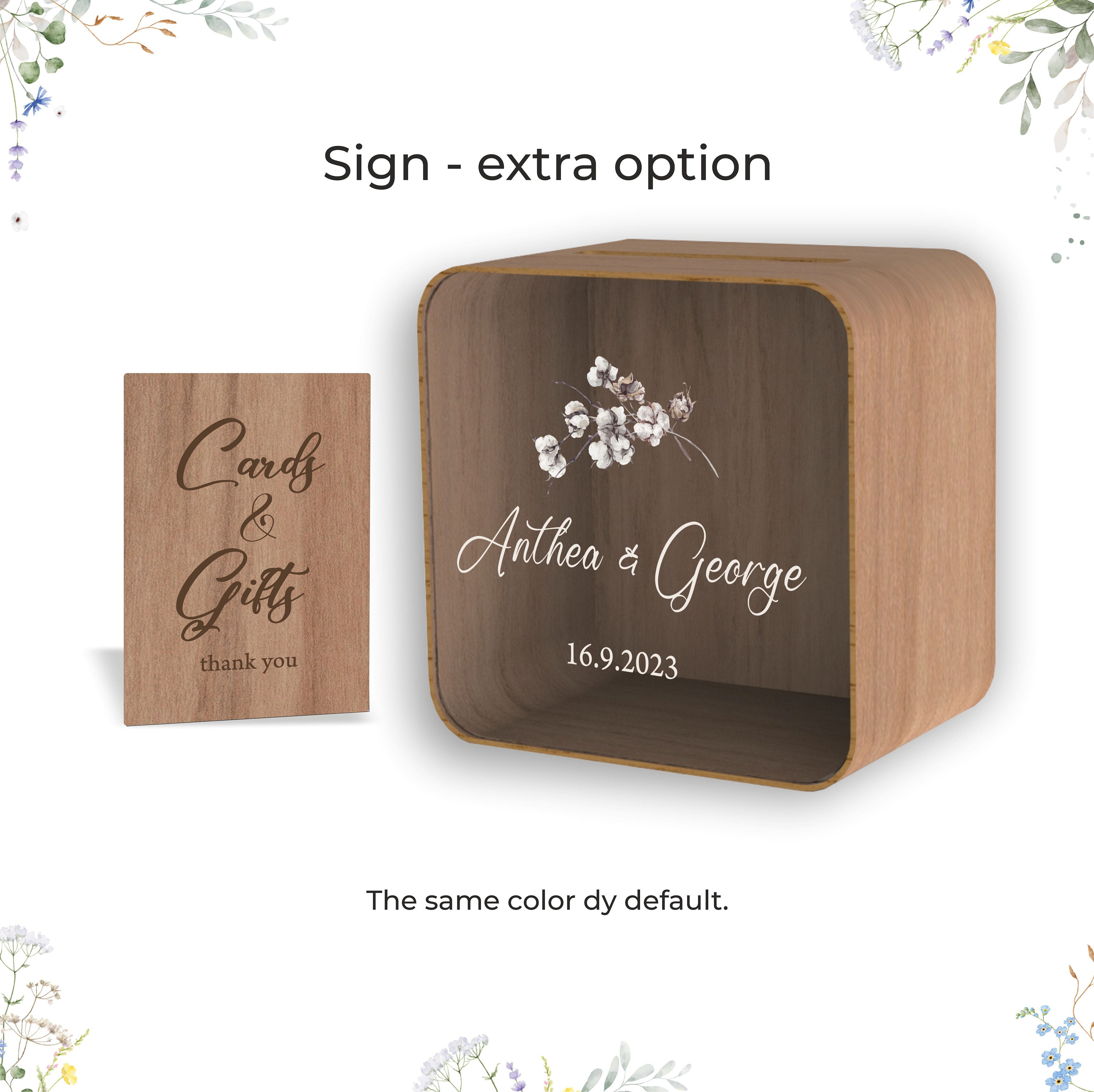 Personalisierte Hochzeitskartenbox mit Schlitz, Gewölbte Hochzeitsumschlagbox, Abschlusskartenbox, Hochzeitsgeschenkkartenbox, Hochzeitsspardose